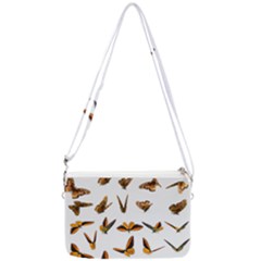 Butterfly Butterflies Insect Swarm Double Gusset Crossbody Bag by Salman4z