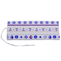 Marine Nautical Clip Art Roll Up Canvas Pencil Holder (s) by Salman4z