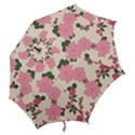 Floral Vintage Flowers Hook Handle Umbrellas (Large) View2