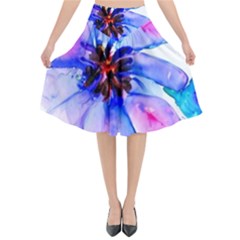 220cde476e6c434b8bbbaee3fd39d8f1 Flared Midi Skirt by Fhkhan22