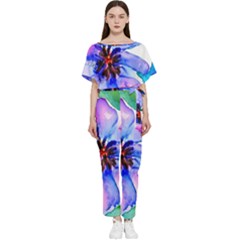 220cde476e6c434b8bbbaee3fd39d8f1 Batwing Lightweight Chiffon Jumpsuit by Fhkhan22