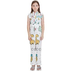 20230509 010828 0000 Kids  Sleeveless Ruffle Edge Band Collar Chiffon One Piece by Fhkhan22