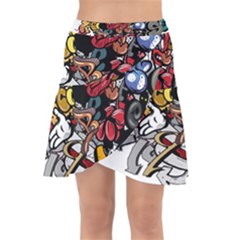 Mural Graffiti Paint Wrap Front Skirt by Salman4z