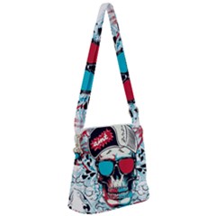 That Cool Graffiti Skull Zipper Messenger Bag by Salman4z