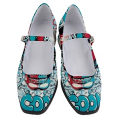 That Cool Graffiti Skull Women s Mary Jane Shoes by Salman4z