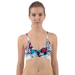 That Cool Graffiti Skull Wrap Around Bikini Top by Salman4z