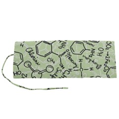 Multicolored Chemical Bond Illustration Chemistry Formula Science Roll Up Canvas Pencil Holder (s) by Salman4z