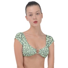 Multicolored Chemical Bond Illustration Chemistry Formula Science Cap Sleeve Ring Bikini Top by Salman4z