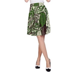 Texture Ornament Pattern Seamless Paisley A-line Skirt by Salman4z