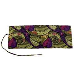 Pattern Vector Texture Style Garden Drawn Hand Floral Roll Up Canvas Pencil Holder (s) by Salman4z