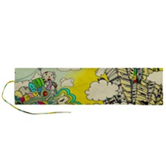 Doodle Wallpaper Artistic Surreal Roll Up Canvas Pencil Holder (l) by Salman4z