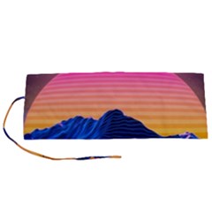 Sun Ultra Artistic 3d Illustration Sunset Roll Up Canvas Pencil Holder (s) by Salman4z