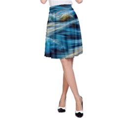 Waves Abstract A-line Skirt by Salman4z