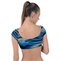 Waves Abstract Cap Sleeve Ring Bikini Top View2