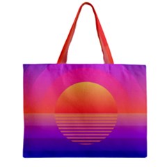Sunset Summer Time Zipper Mini Tote Bag by Salman4z