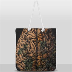 Always On My Mind Tobe Map Places Travel Vintage Full Print Rope Handle Tote (large) by Salman4z