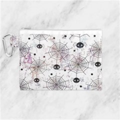 Creepy Spider Canvas Cosmetic Bag (medium) by Salman4z
