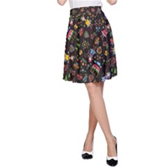 Cartoon Texture A-line Skirt by Salman4z