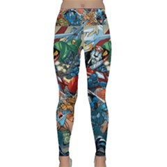 80 s Cartoons Cartoon Masters Of The Universe Lightweight Velour Classic Yoga Leggings by Salman4z