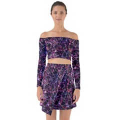 Fun Spooky Cute Ghosts Adoxali Halloween Off Shoulder Top With Skirt Set by Salman4z