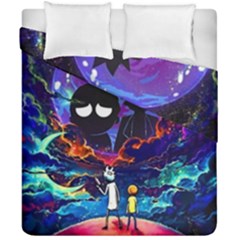 Rick And Morty In Outer Space Duvet Cover Double Side (california King Size) by Salman4z