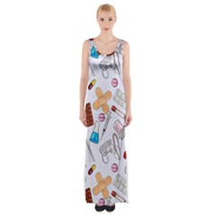 Medicine Thigh Split Maxi Dress by SychEva
