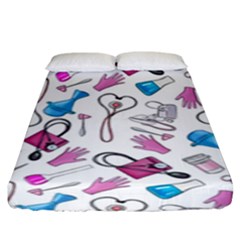 Medicine Fitted Sheet (king Size) by SychEva
