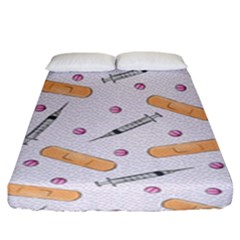 Medicine Fitted Sheet (king Size) by SychEva