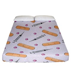 Medicine Fitted Sheet (california King Size) by SychEva