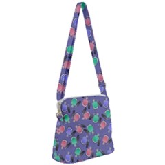 Nail Polish Zipper Messenger Bag by SychEva