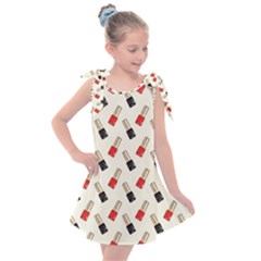 Nail Manicure Kids  Tie Up Tunic Dress by SychEva