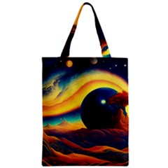 Surrealist Fantasy Dream Nature Zipper Classic Tote Bag by Jancukart