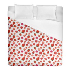 Watercolor Strawberry Duvet Cover (full/ Double Size) by SychEva