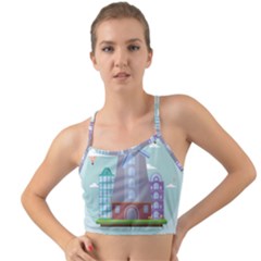 Amsterdam Landmark Landscape Mini Tank Bikini Top by Sudheng