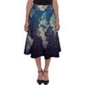 Vintage World Map Illustration Artwork Water Drop Digital Art arts Perfect Length Midi Skirt View1