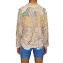 Vintage World Map Physical Geography Kids  Long Sleeve Swimwear View2