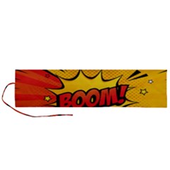 Explosion Boom Pop Art Style Roll Up Canvas Pencil Holder (l) by Sudheng