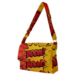 Explosion Boom Pop Art Style Full Print Messenger Bag (m) by Sudheng