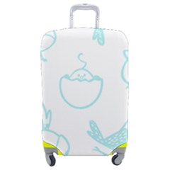 Birds Seamless Pattern Blue Luggage Cover (medium) by ConteMonfrey