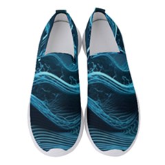 Technology Computer Background (1) Women s Slip On Sneakers by Simbadda
