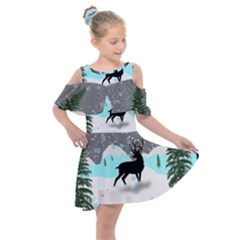 Rocky Mountain High Colorado Kids  Shoulder Cutout Chiffon Dress by Amaryn4rt