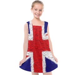 Union Jack Flag National Country Kids  Cross Back Dress by Celenk