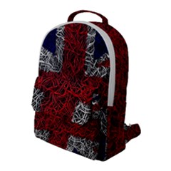 Union Jack Flag Uk Patriotic Flap Pocket Backpack (large) by Celenk