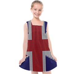 Union Jack Flag British Flag Kids  Cross Back Dress by Celenk