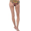 Egyptian Tutunkhamun Pharaoh Design Ring Detail Bikini Bottoms View2
