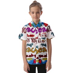 Christian Christianity Religion Kids  Short Sleeve Shirt by Celenk