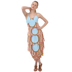 Dessert Food Donut Sweet Decor Chocolate Bread Layered Bottom Dress by Uceng