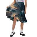 Fantasy People Mysticism Composing Fairytale Art 2 Kids  Ruffle Flared Wrap Midi Skirt View1