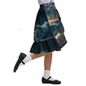 Fantasy People Mysticism Composing Fairytale Art 2 Kids  Ruffle Flared Wrap Midi Skirt View3