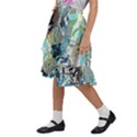 Abstract Acrylic Color Texture Watercolor Creative Kids  Ruffle Flared Wrap Midi Skirt View2